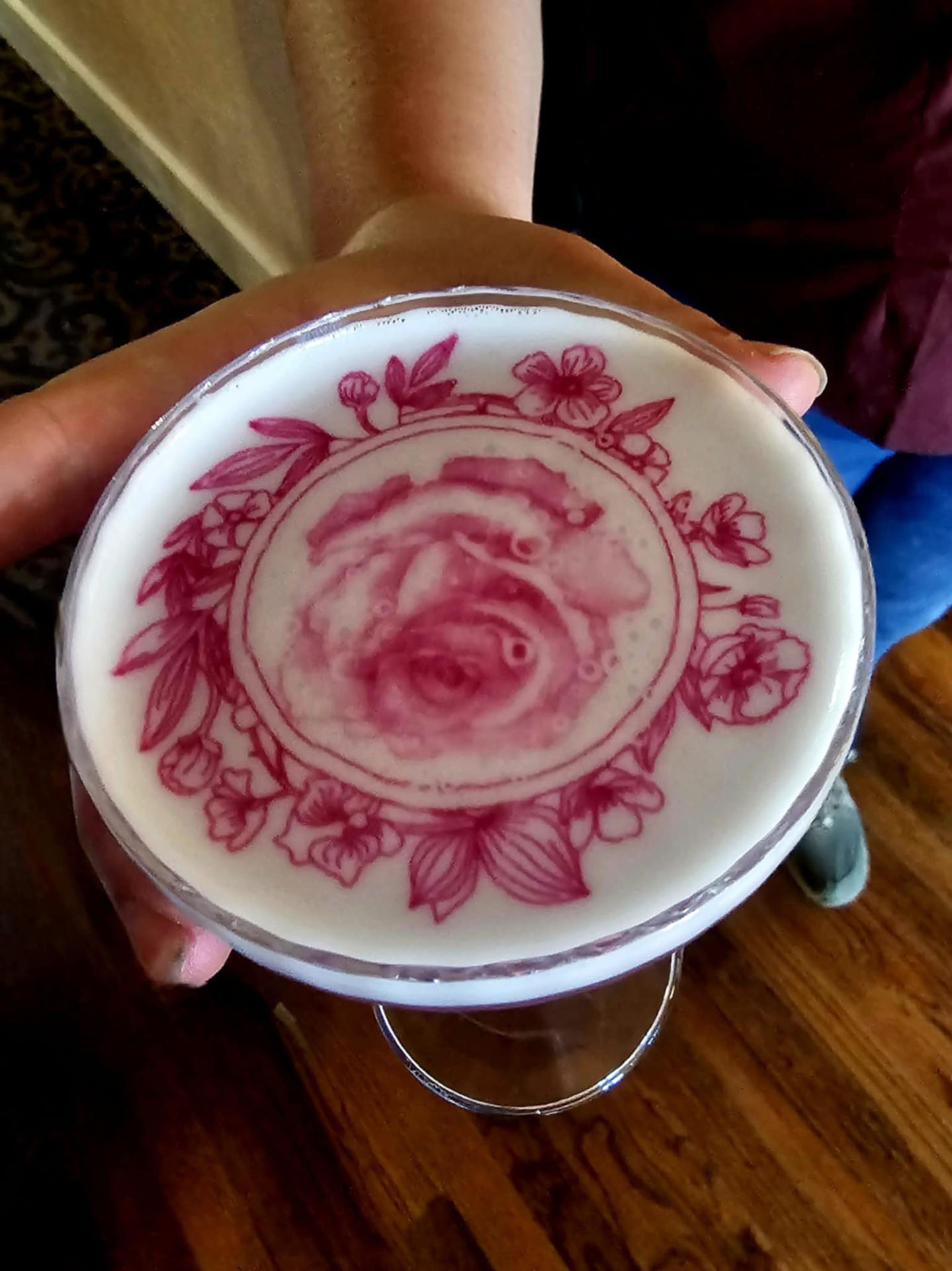 Rhubarb Rose Cocktail