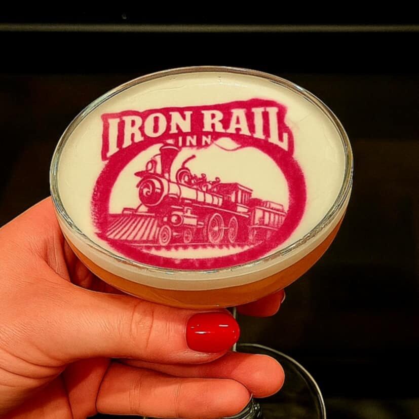 Handcrafted cocktail at The Iron Rail Inn